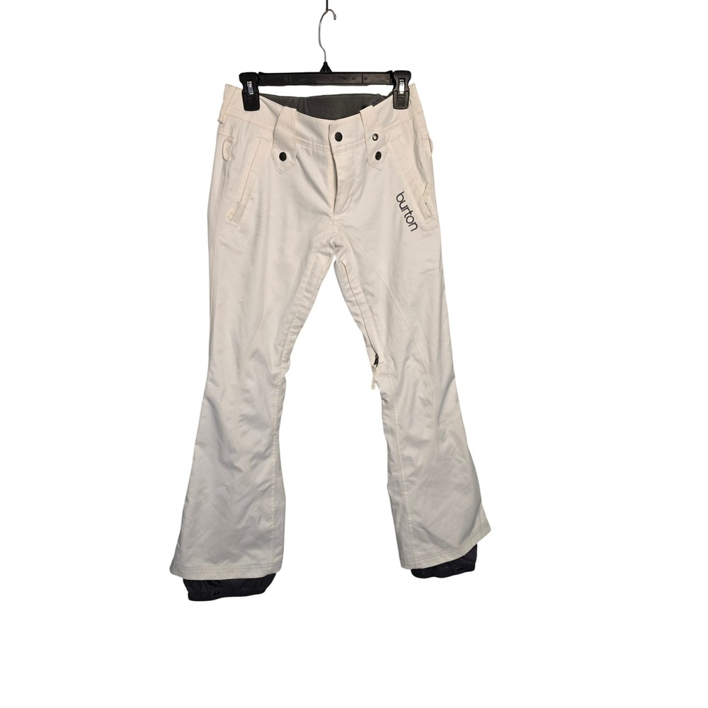 Burton Dryride Snow Pants Womens XS White Insulated Ski Snowboard Trousers